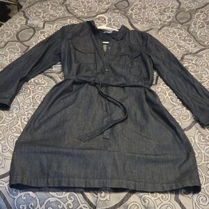 Old Navy Dark Blue Long Sleeve Dress